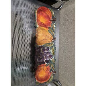 Hand Crafted Ceramica Classica Venetian Collection Sectioned Serving Platter